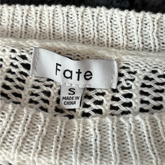 Fate VICI Collection Shades of Spring Knit Cotton Blend Striped Sweater Sz Small - Picture 2 of 15